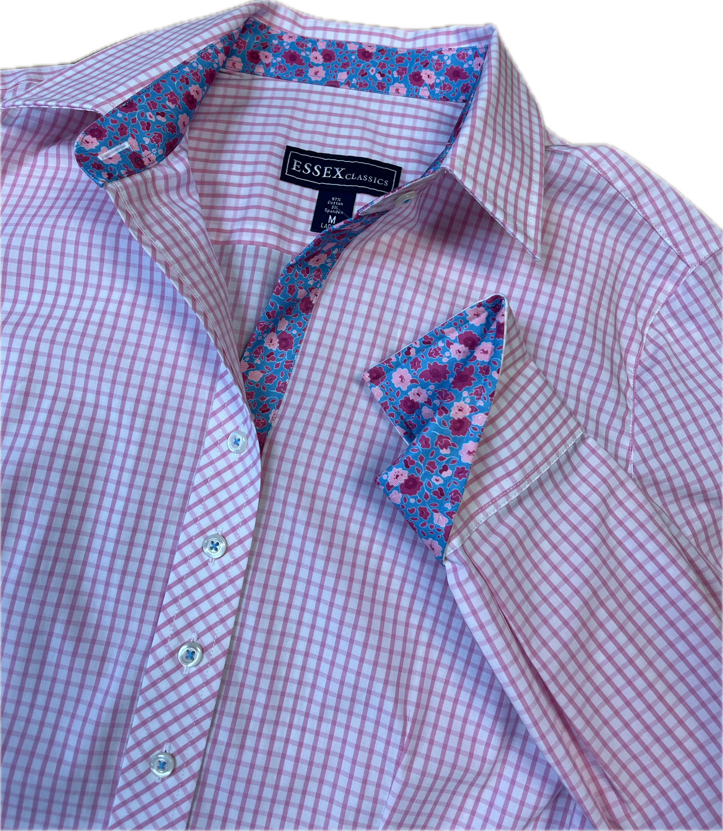 Essex Classics Dora Pink Check Tailored Shirt